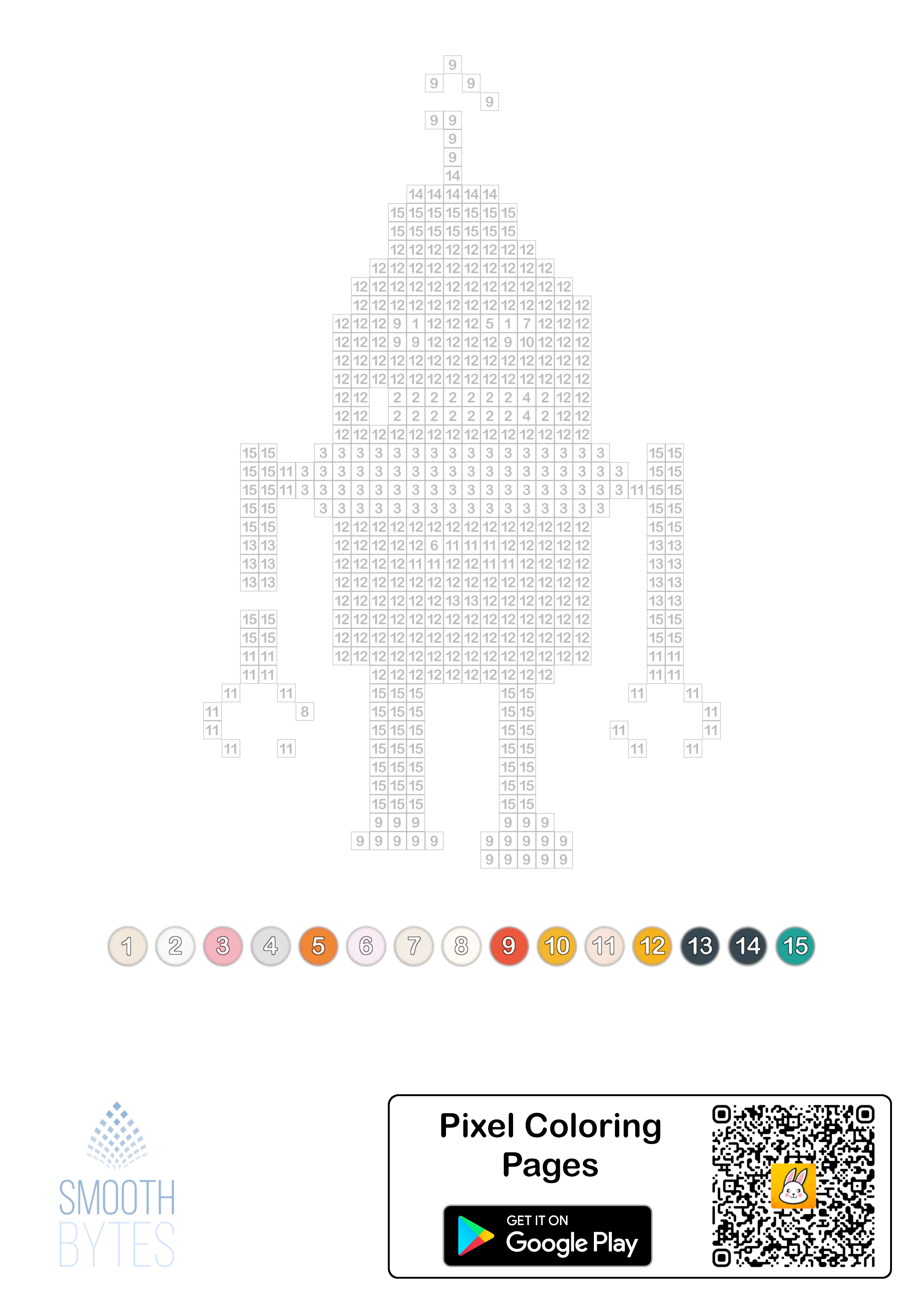 Pixel Coloring Pages - Smooth Bytes