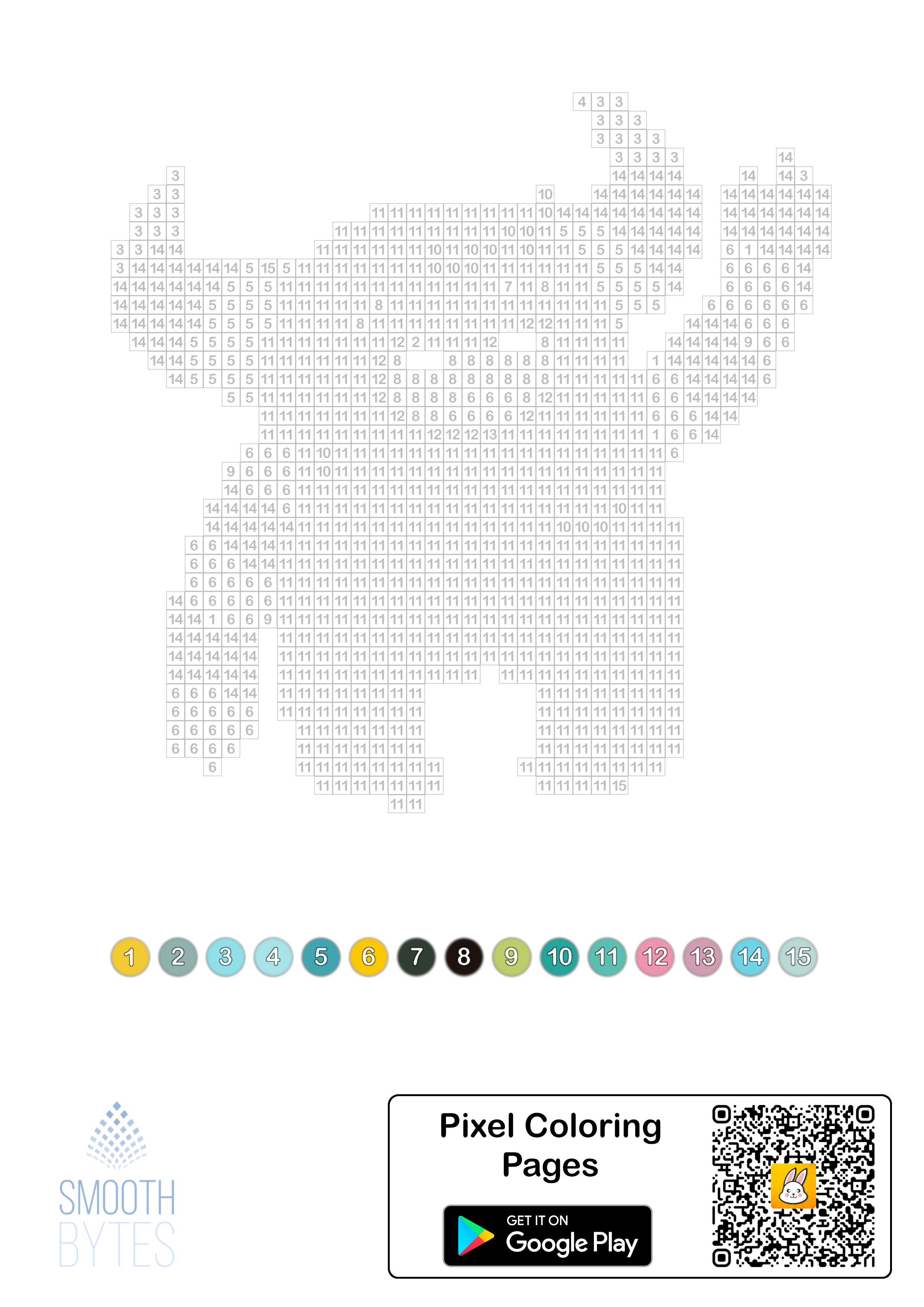 Pixel Coloring Pages Smooth Bytes
