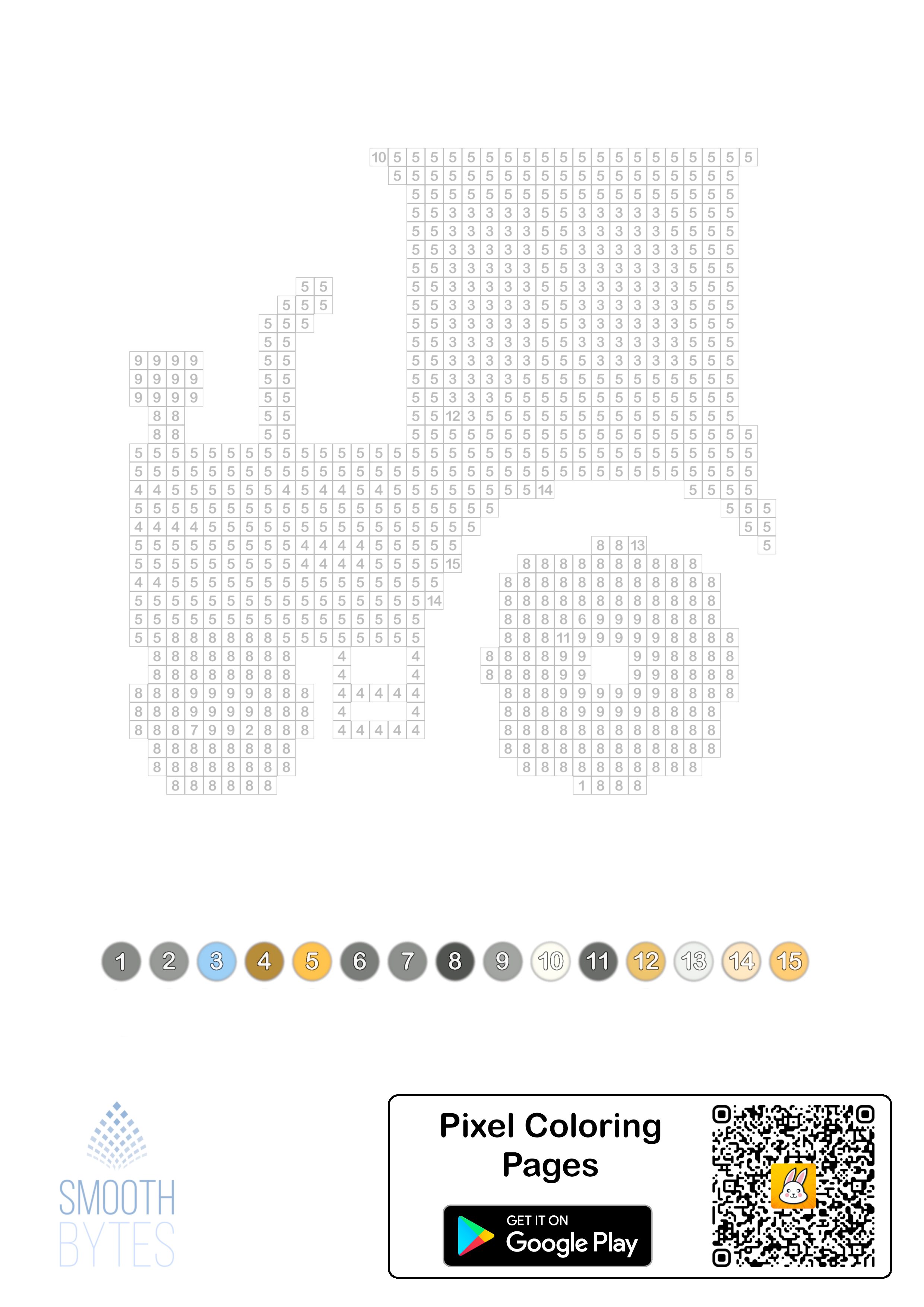 Pixel Coloring Pages Smooth Bytes Choose a tool and start creating! pixel coloring pages smooth bytes